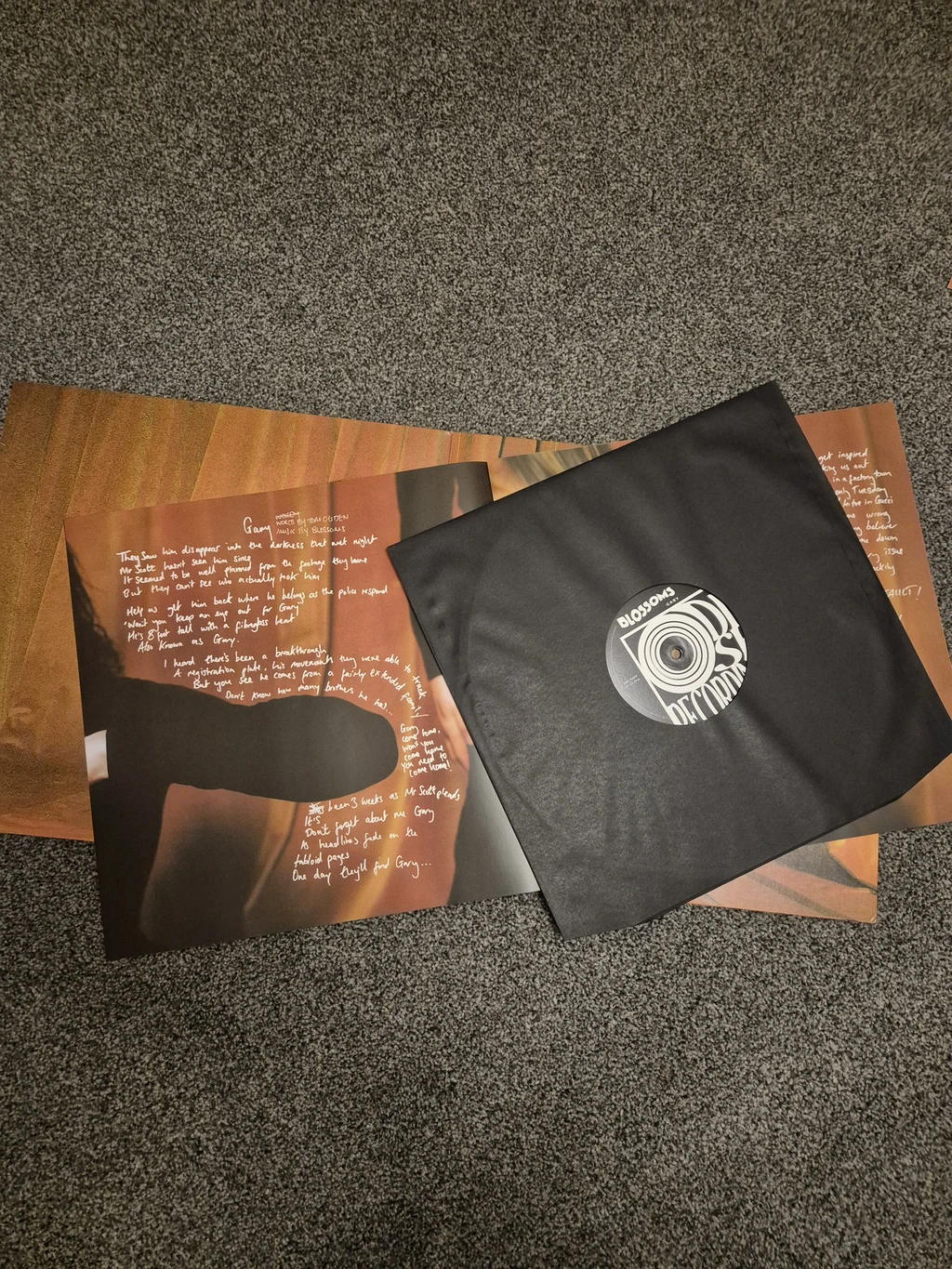 Signed Blossoms Gary vinyl album